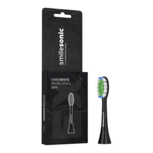 SMILESONIC ShinyWhite BLACK 2szt. - końcówki wybielające do szczoteczek SmileSonic EX