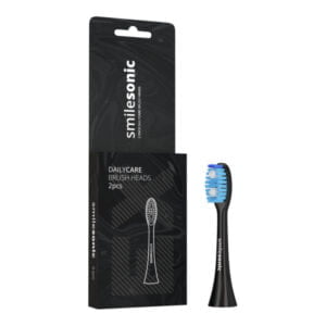 Końcówki do codziennego szczotkowania zębów SMILESONIC DailyCare BLACK 2szt.