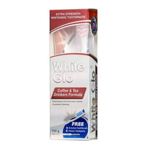WHITE GLO Coffee and Tea 100ml - wybielająca pasta dla osób pijących kawę i herbatę od Praktident Medical Clinic