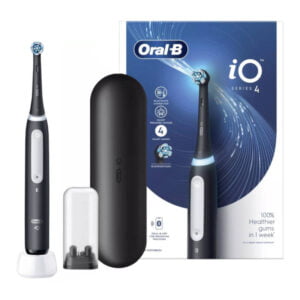 BRAUN Oral-B iO 4 BLACK - szczoteczka magnetyczna do zębów Oral-B w kolorze czarnym