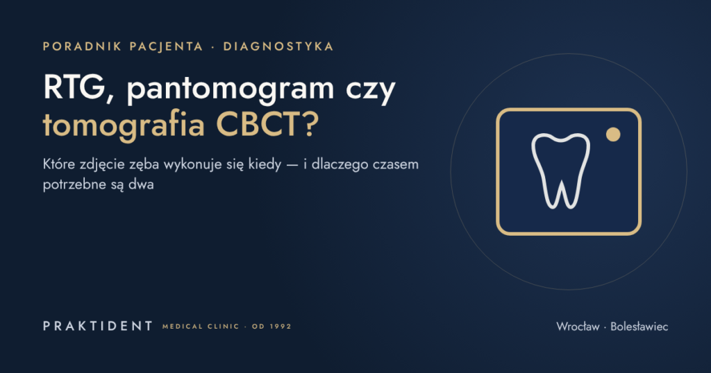 RTG, pantomogram czy tomografia CBCT